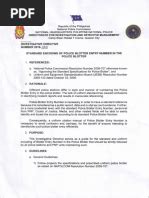 Memo On Encoding of Arrested Persons in E.